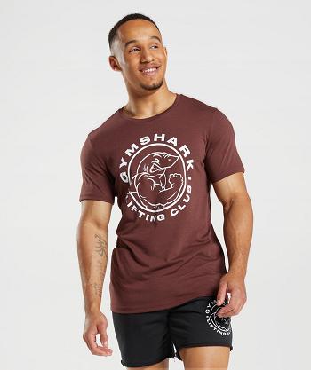 Gymshark Legacy Muške T Shirts Roze Smeđe | HR 2445HAP